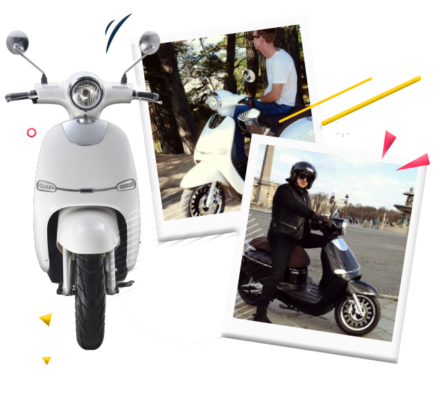 Scooter electrique vintage e-swan